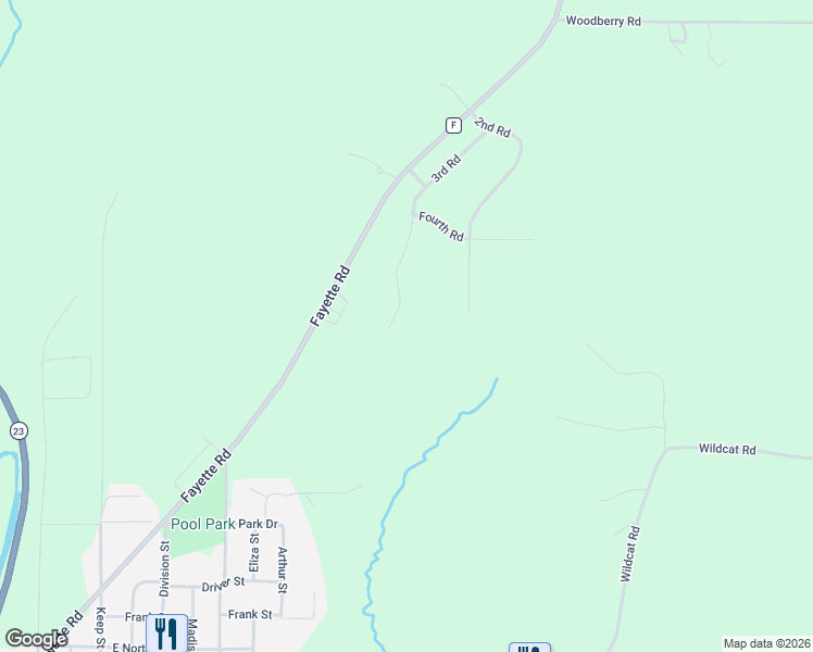 map of restaurants, bars, coffee shops, grocery stores, and more near 13896 3rd Road in Darlington