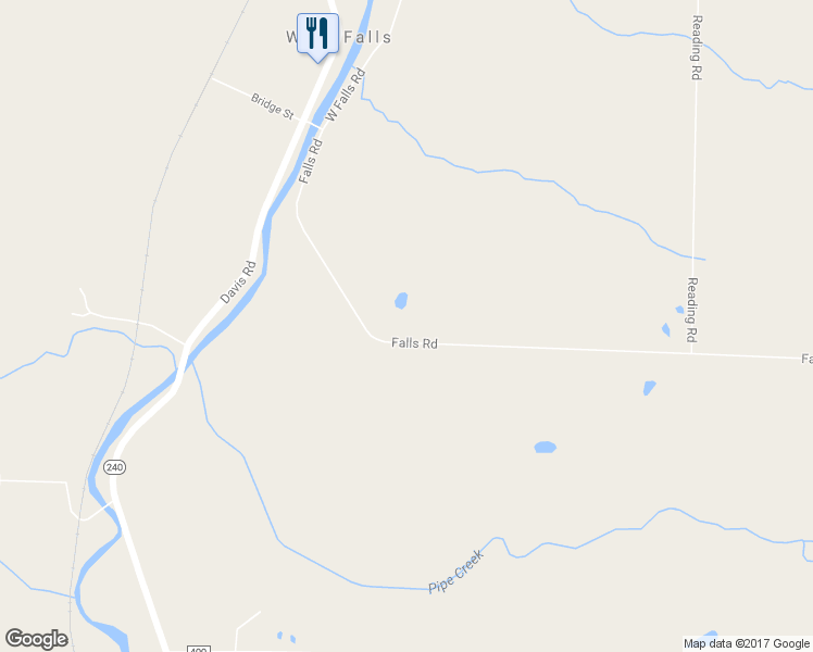 map of restaurants, bars, coffee shops, grocery stores, and more near 346 Falls Road in West Falls