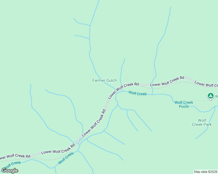 map of restaurants, bars, coffee shops, grocery stores, and more near 1120 Lower Wolf Creek Road in Wolf Creek