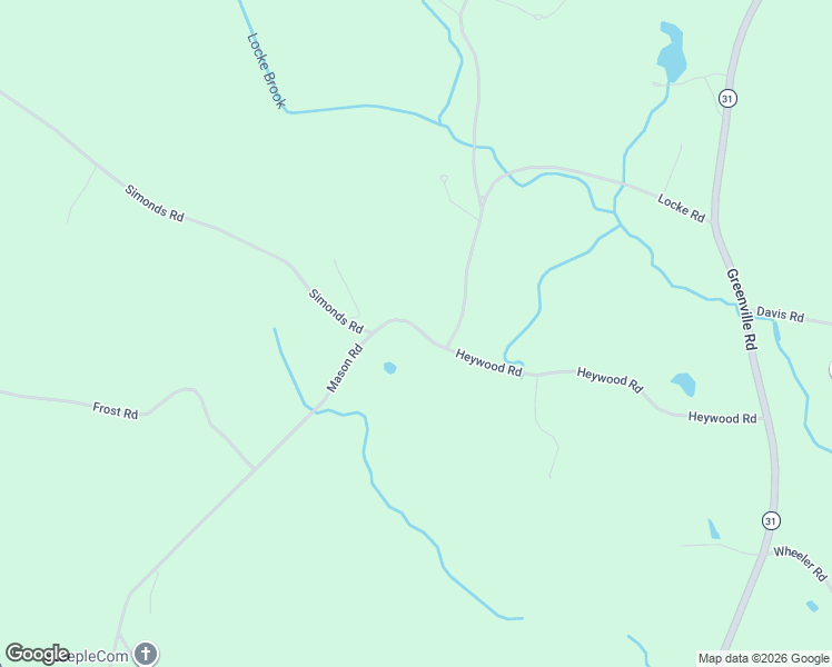 map of restaurants, bars, coffee shops, grocery stores, and more near 735 Mason Road in Ashby