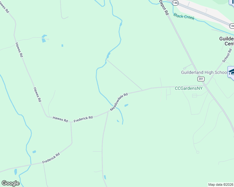 map of restaurants, bars, coffee shops, grocery stores, and more near 6096 Hawes Road in Altamont