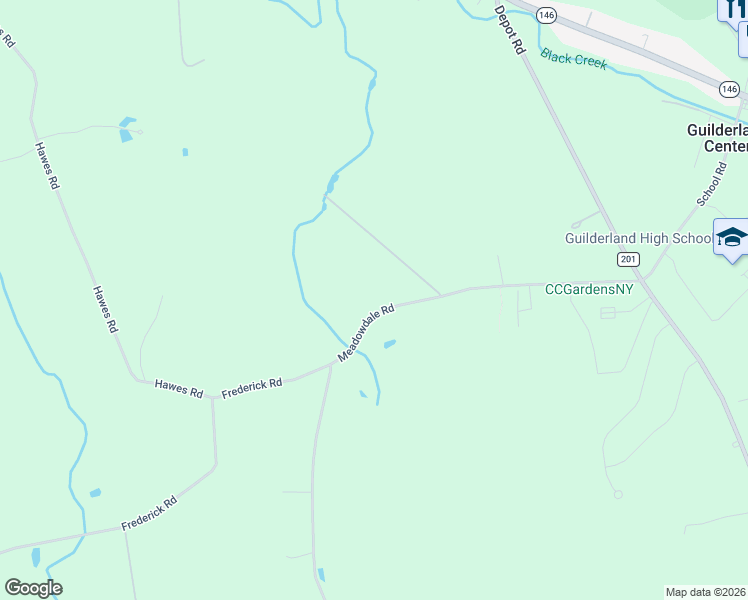 map of restaurants, bars, coffee shops, grocery stores, and more near 6096 Hawes Road in Altamont