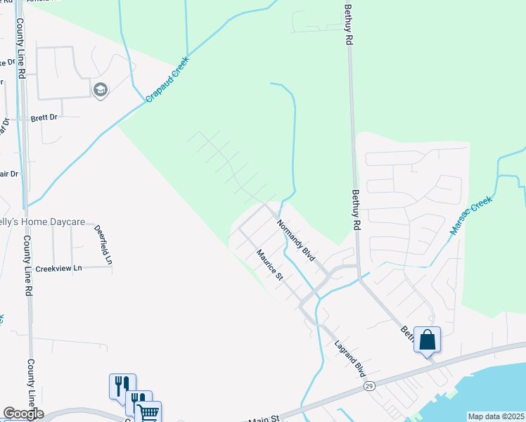 map of restaurants, bars, coffee shops, grocery stores, and more near 11550 Noel Drive in St. Clair County