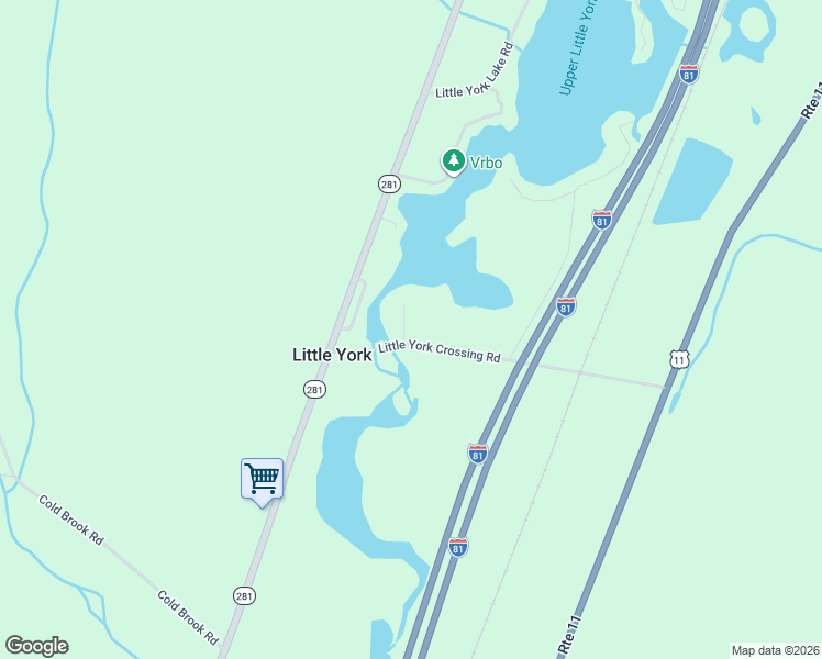map of restaurants, bars, coffee shops, grocery stores, and more near 1720 Little York Crossing Road in Little York