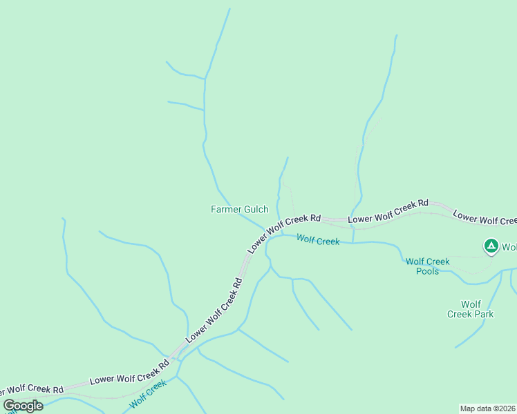 map of restaurants, bars, coffee shops, grocery stores, and more near 1120 Lower Wolf Creek Road in Wolf Creek