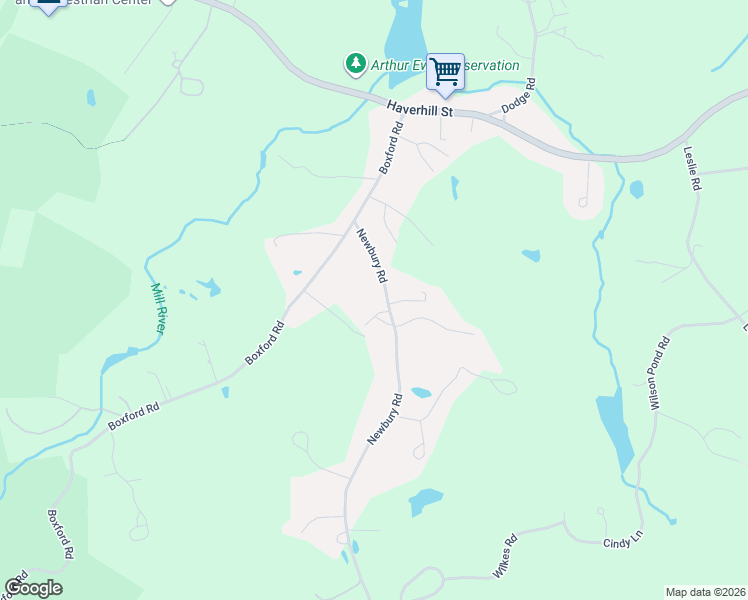 map of restaurants, bars, coffee shops, grocery stores, and more near 39 Newbury Road in Rowley