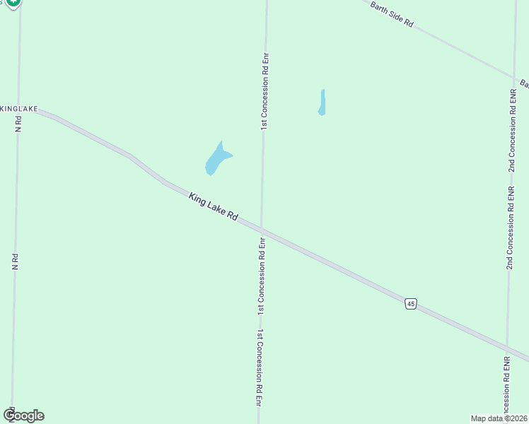 map of restaurants, bars, coffee shops, grocery stores, and more near 1250 1st Concession Road Enr in Langton