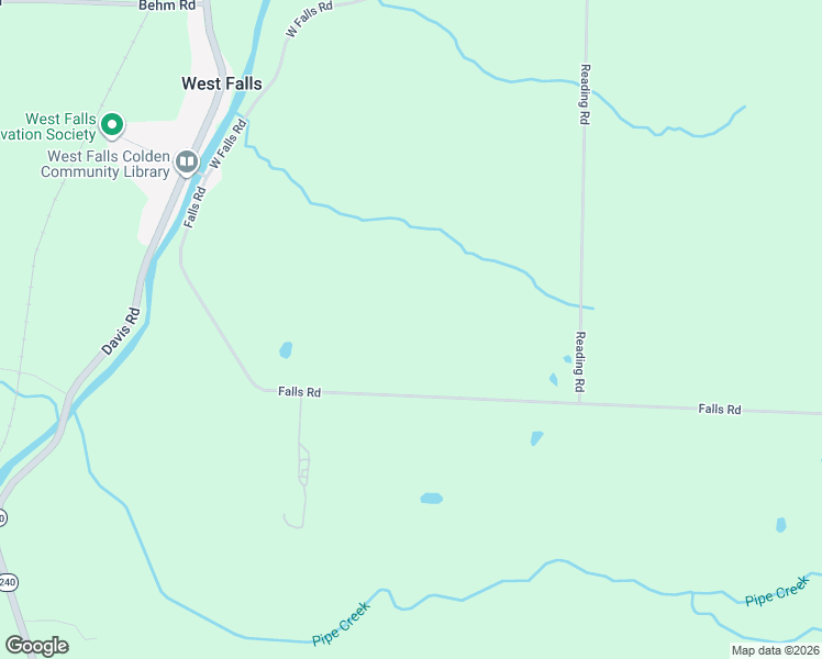 map of restaurants, bars, coffee shops, grocery stores, and more near 480 Falls Road in West Falls