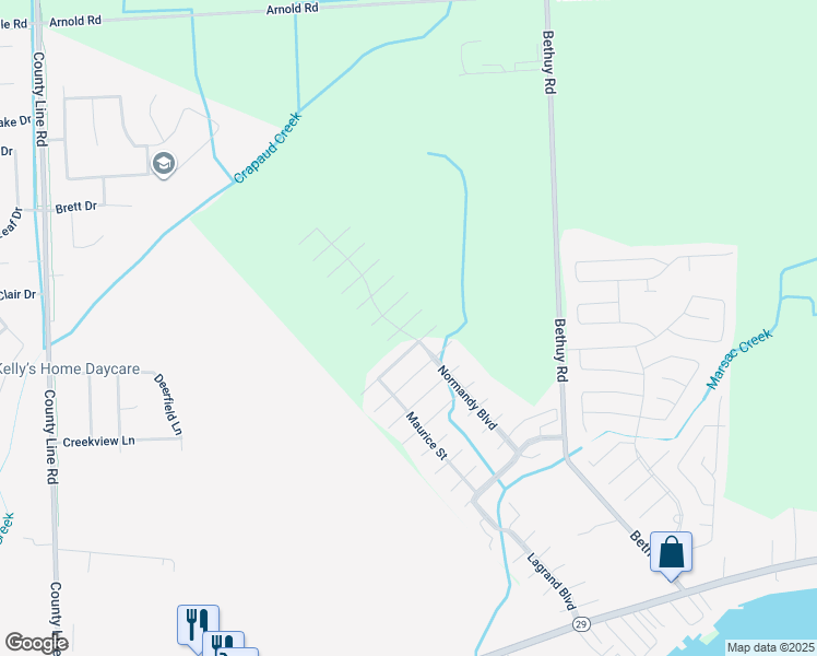 map of restaurants, bars, coffee shops, grocery stores, and more near 11730 Gabrielle Court East in St. Clair County