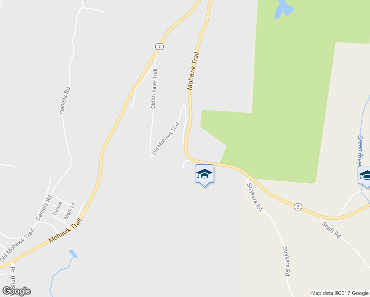 map of restaurants, bars, coffee shops, grocery stores, and more near 2370 Mohawk Trail in North Adams