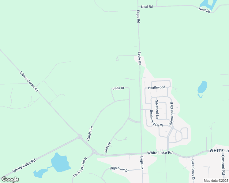 map of restaurants, bars, coffee shops, grocery stores, and more near 6039 Jada Drive in Highland Charter Township