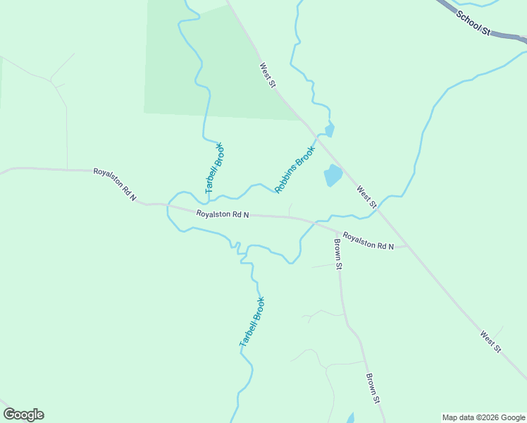 map of restaurants, bars, coffee shops, grocery stores, and more near 36 Royalston Road North in Winchendon