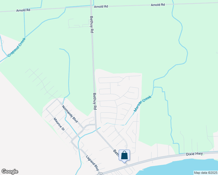 map of restaurants, bars, coffee shops, grocery stores, and more near 9476 Mariner Drive in St. Clair County