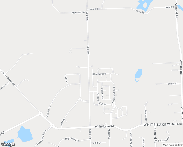 map of restaurants, bars, coffee shops, grocery stores, and more near 6223 Greenbriar in White Lake charter Township
