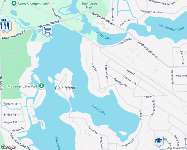 map of restaurants, bars, coffee shops, grocery stores, and more near 4203 Windiate Park Drive in Oakland County