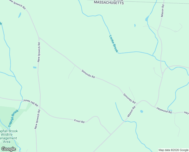 map of restaurants, bars, coffee shops, grocery stores, and more near 260 Simonds Road in Ashby