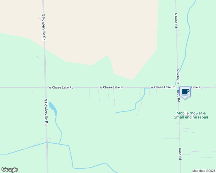 map of restaurants, bars, coffee shops, grocery stores, and more near 7654 West Chase Lake Road in Fowlerville