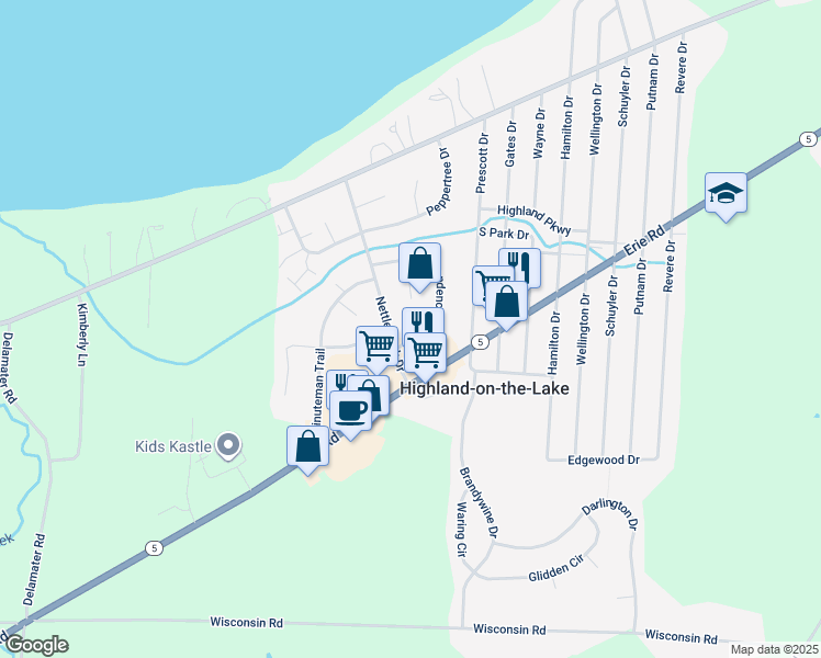 map of restaurants, bars, coffee shops, grocery stores, and more near 1423 Independence Drive in Derby