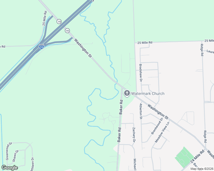 map of restaurants, bars, coffee shops, grocery stores, and more near 54475 Washington Street in New Baltimore