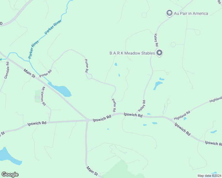 map of restaurants, bars, coffee shops, grocery stores, and more near 81 Porter Road in Boxford