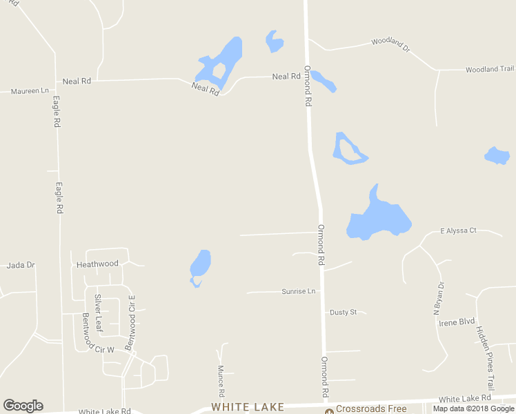 map of restaurants, bars, coffee shops, grocery stores, and more near 4481 Ormond Road in Oakland County