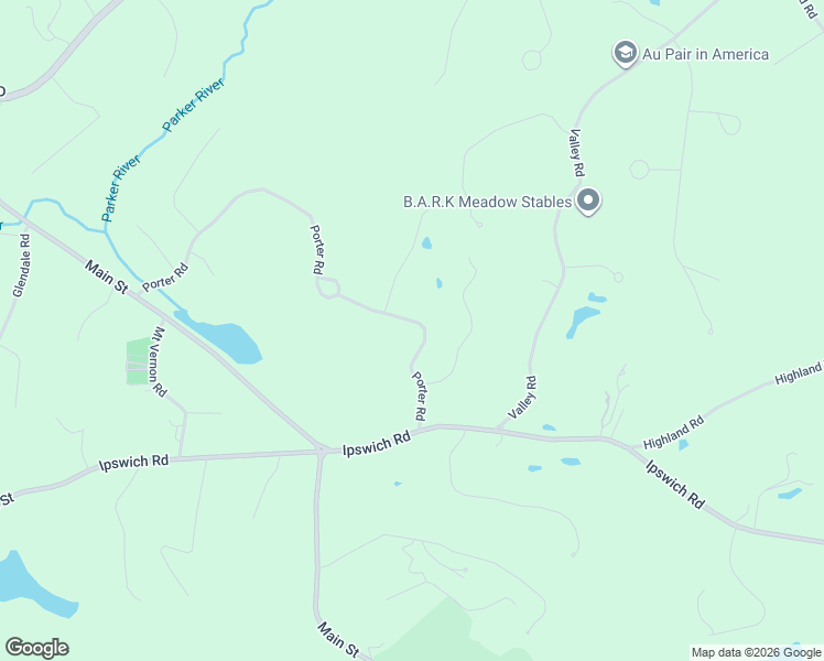 map of restaurants, bars, coffee shops, grocery stores, and more near 81 Porter Road in Boxford