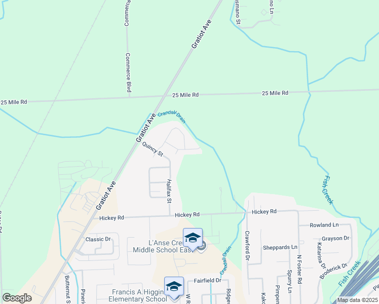 map of restaurants, bars, coffee shops, grocery stores, and more near 30080 Arlington Street in New Baltimore