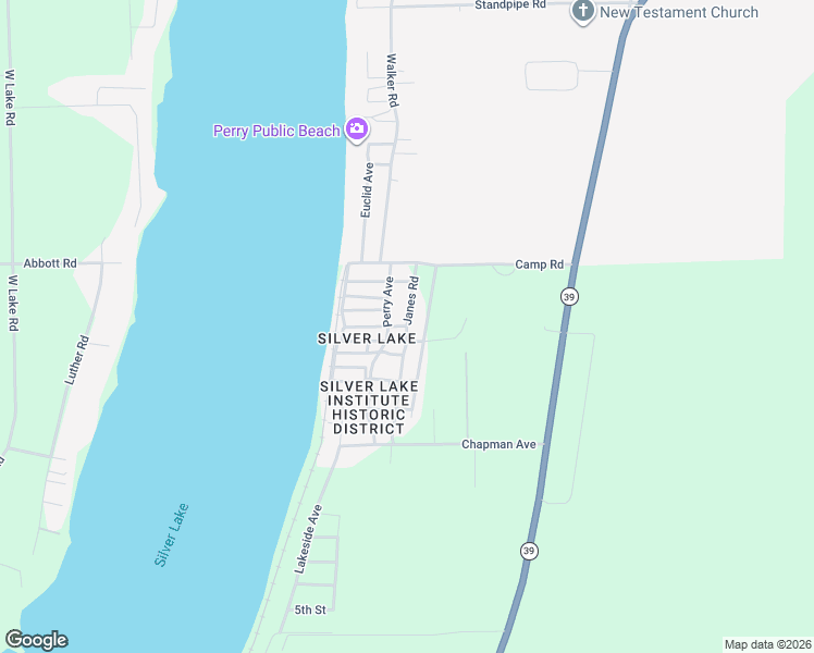 map of restaurants, bars, coffee shops, grocery stores, and more near Janes Road in Wyoming County