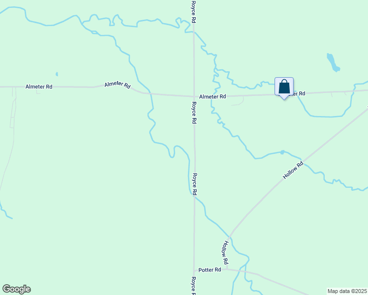 map of restaurants, bars, coffee shops, grocery stores, and more near 3798 Royce Road in Varysburg