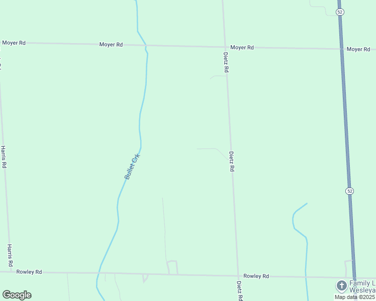 map of restaurants, bars, coffee shops, grocery stores, and more near 4047 Dietz Road in Williamston