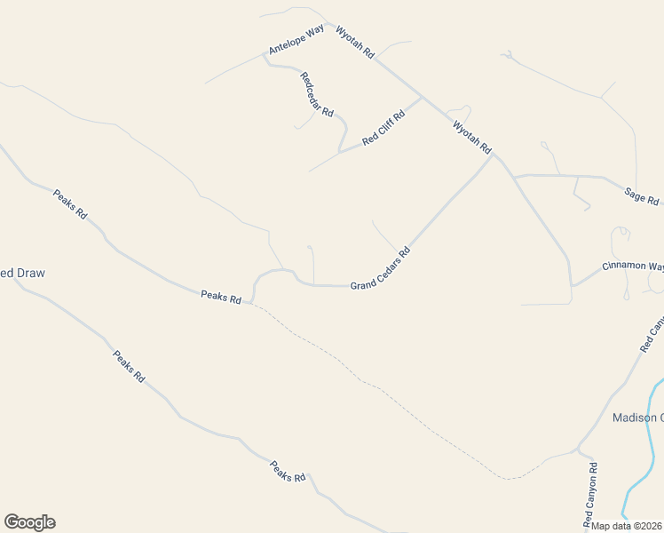 map of restaurants, bars, coffee shops, grocery stores, and more near 50 Bristlecone Road in Lander