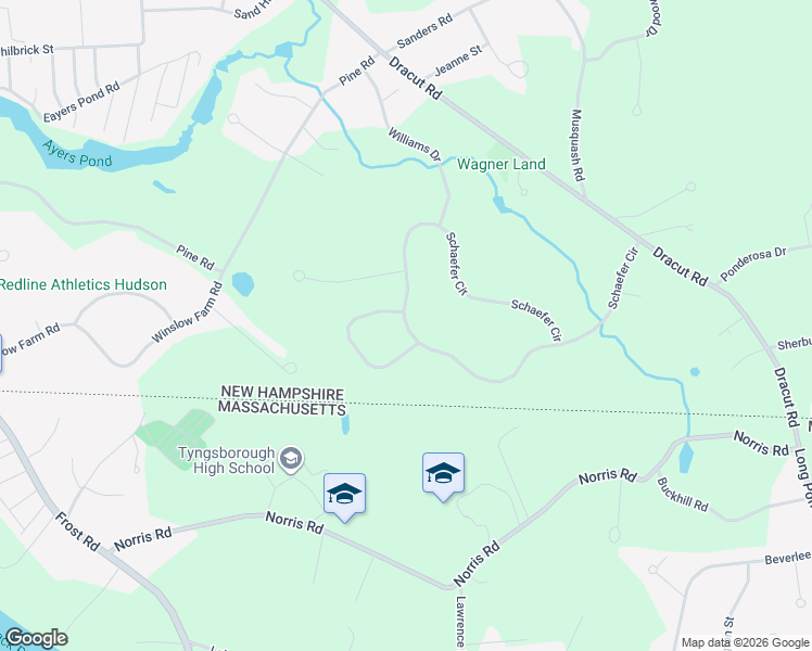 map of restaurants, bars, coffee shops, grocery stores, and more near 67 Schaefer Circle in Hudson