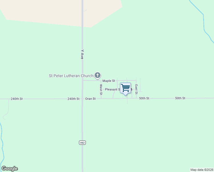 map of restaurants, bars, coffee shops, grocery stores, and more near 24810 Pleasant Street in Oran