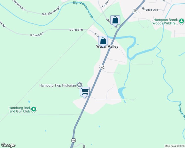 map of restaurants, bars, coffee shops, grocery stores, and more near 6818 Gowanda State Rd in Hamburg