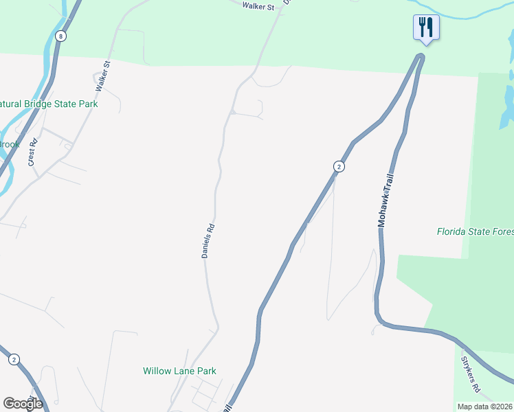 map of restaurants, bars, coffee shops, grocery stores, and more near 1582 Mohawk Trail in North Adams