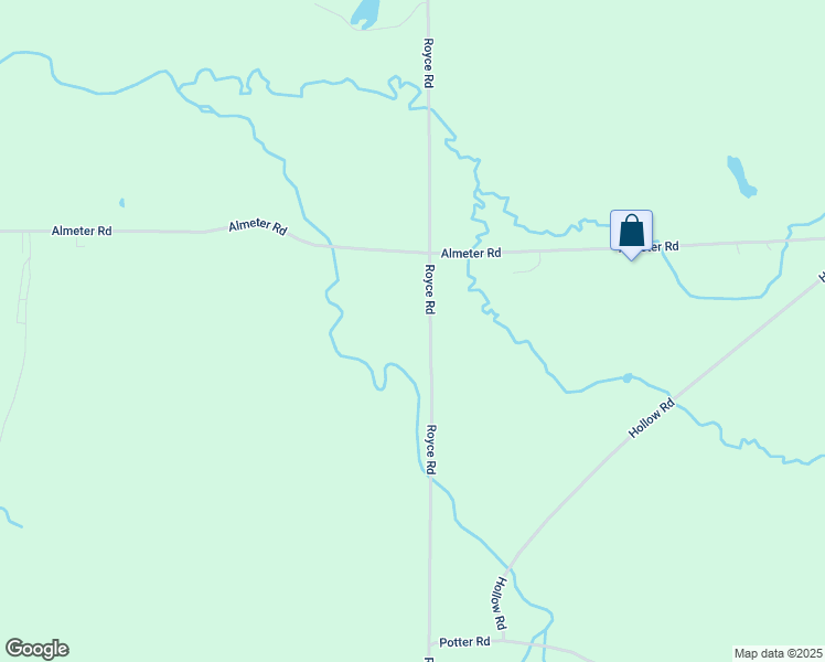 map of restaurants, bars, coffee shops, grocery stores, and more near 3798 Royce Road in Varysburg