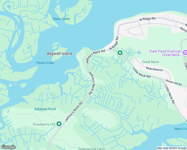 map of restaurants, bars, coffee shops, grocery stores, and more near 106 Jeffrey's Neck Road in Ipswich