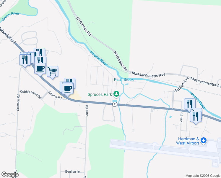 map of restaurants, bars, coffee shops, grocery stores, and more near 63-99 Langlois Avenue in Williamstown