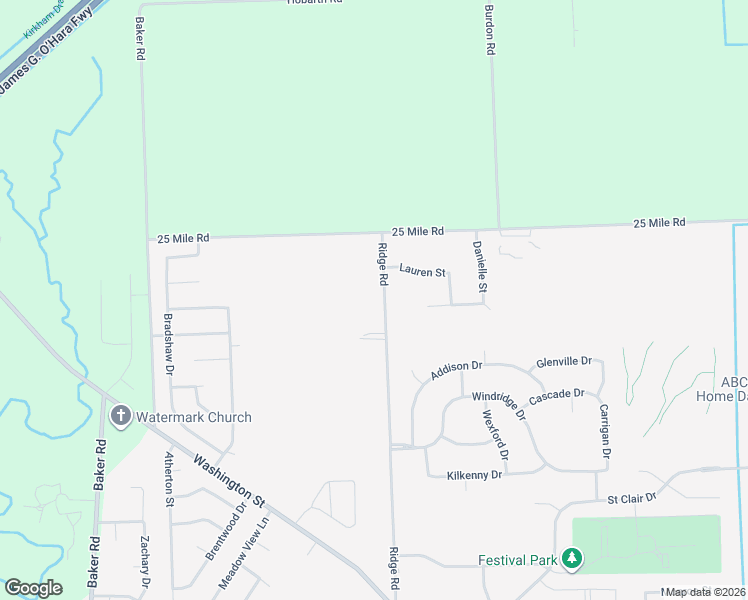 map of restaurants, bars, coffee shops, grocery stores, and more near 54685 Ridge Road in New Baltimore