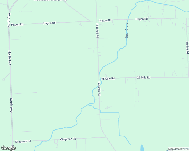 map of restaurants, bars, coffee shops, grocery stores, and more near 55055 Fairchild Road in Macomb