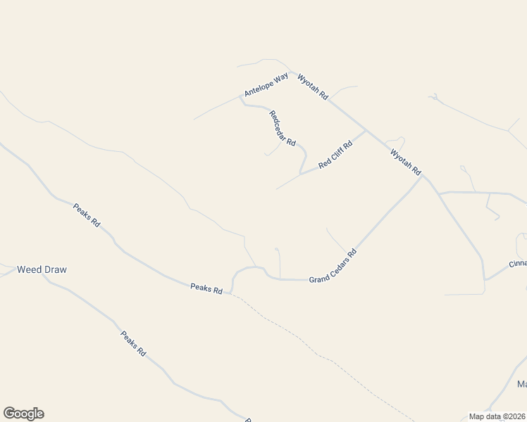 map of restaurants, bars, coffee shops, grocery stores, and more near 37 Red Cliff Road in Lander