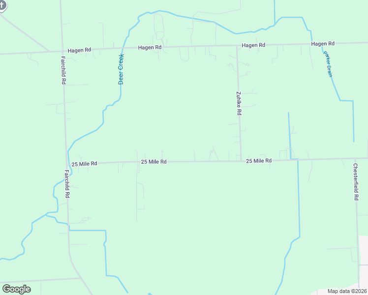 map of restaurants, bars, coffee shops, grocery stores, and more near 25459 25 Mile Road in New Baltimore