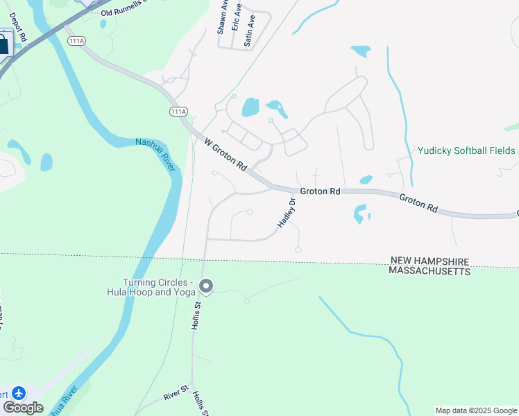 map of restaurants, bars, coffee shops, grocery stores, and more near 8 Kendall Way in Nashua