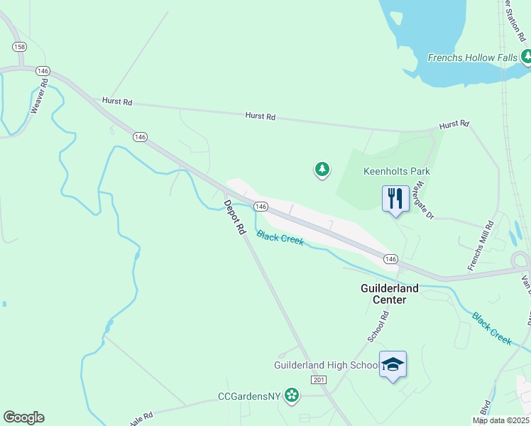 map of restaurants, bars, coffee shops, grocery stores, and more near 514 New York 146 in Altamont