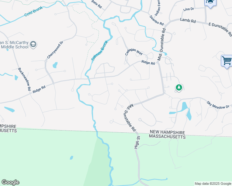 map of restaurants, bars, coffee shops, grocery stores, and more near 10 Wanda Lane in Nashua