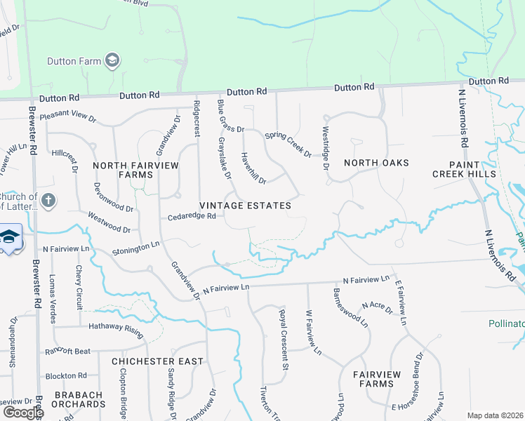 map of restaurants, bars, coffee shops, grocery stores, and more near 1773 Skyline Drive in Rochester Hills