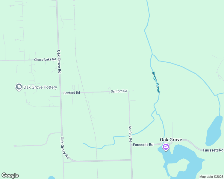 map of restaurants, bars, coffee shops, grocery stores, and more near 7213-7451 Sanford Road in Howell