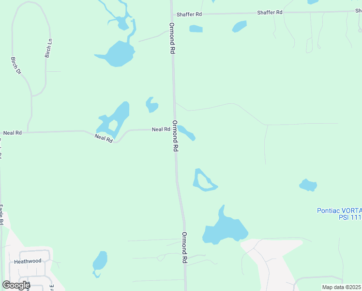 map of restaurants, bars, coffee shops, grocery stores, and more near 4750 Ormond Road in Oakland County