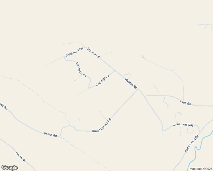 map of restaurants, bars, coffee shops, grocery stores, and more near 21 Red Cliff Road in Lander