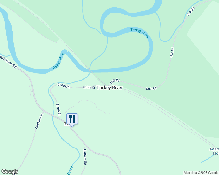 map of restaurants, bars, coffee shops, grocery stores, and more near in Turkey River